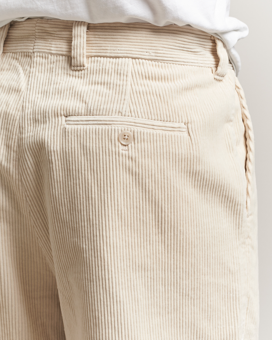 Hombres | Pantalones | NN07 | Paw Relaxed Fit Corduroy Trousers Ivory