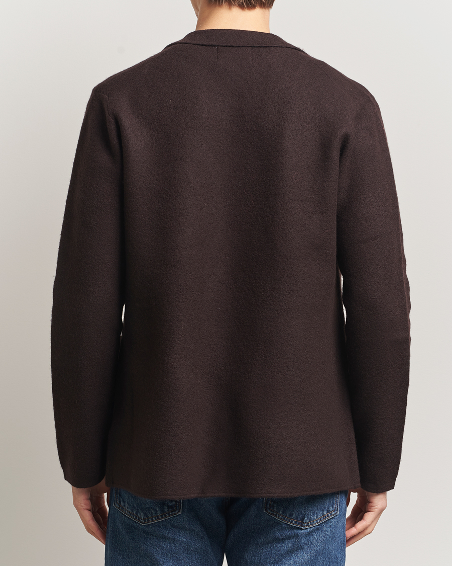 Hombres | Blazers | NN07 | Lucas Boiled Wool Blazer Dusky Port