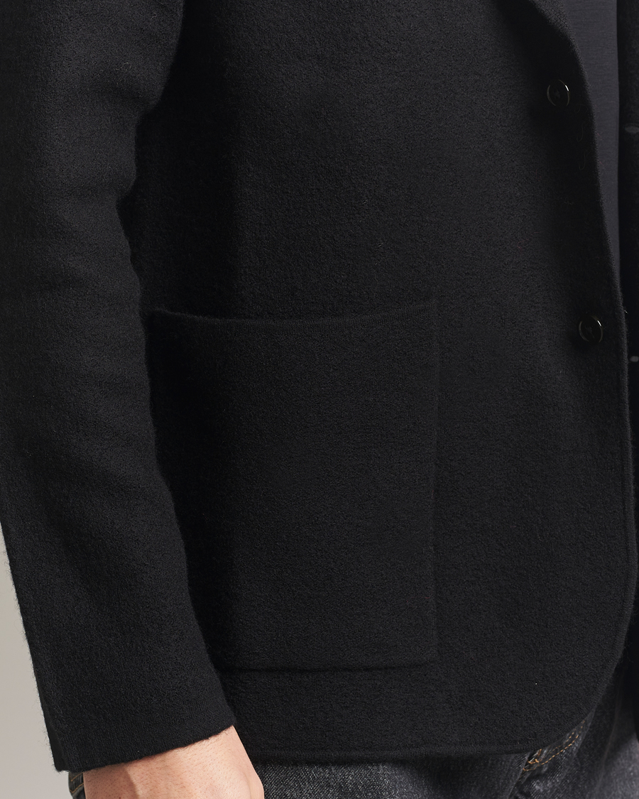 Hombres | Blazers | NN07 | Lucas Boiled Wool Blazer Black