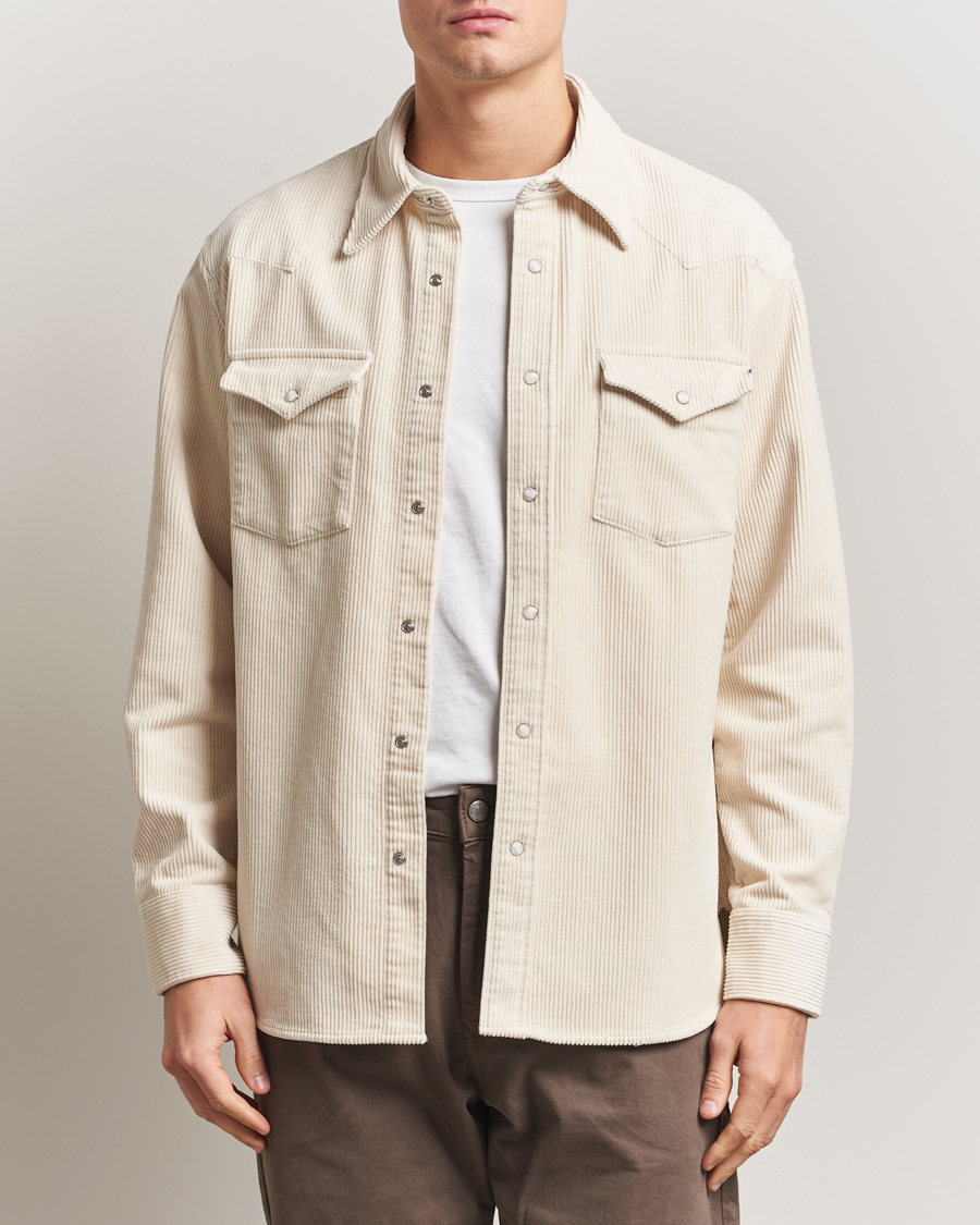 Hombres | Camisas | NN07 | Ricky Corduroy Overshirt Ivory