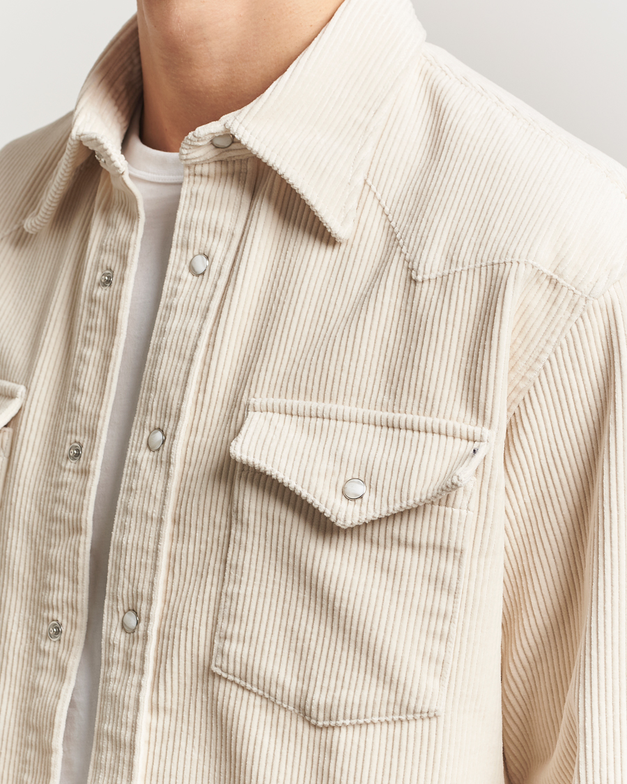 Hombres | Camisas | NN07 | Ricky Corduroy Overshirt Ivory