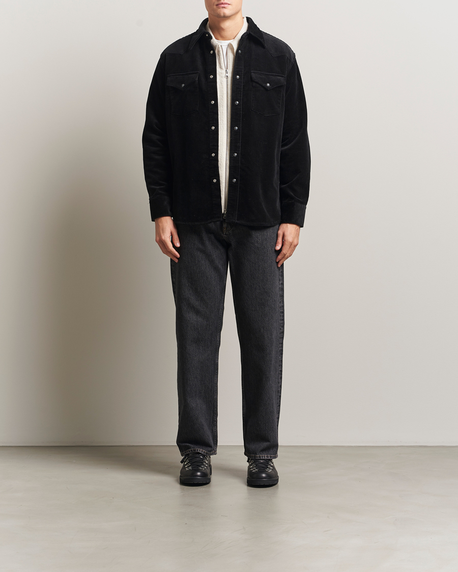 Hombres | Camisas | NN07 | Ricky Corduroy Overshirt Black