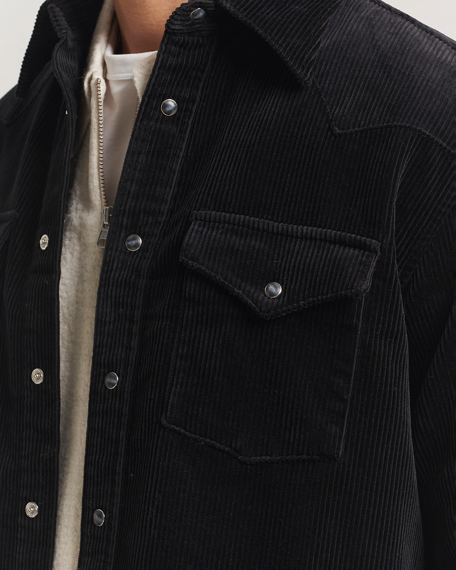 Hombres | Camisas | NN07 | Ricky Corduroy Overshirt Black