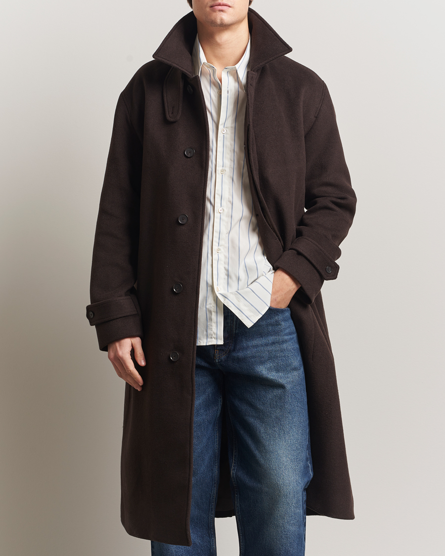 Hombres | Abrigos y chaquetas | NN07 | Gibson Wool Coat Demitasse Brown