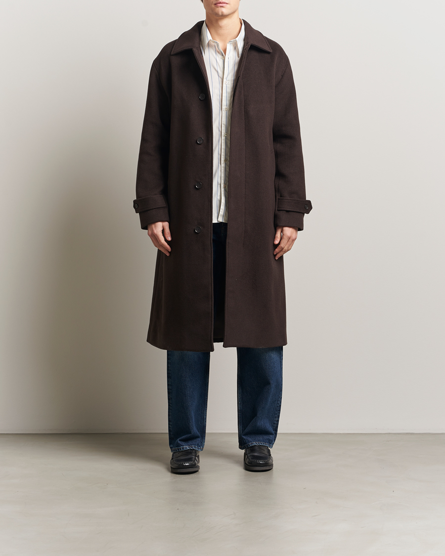 Hombres | Abrigos y chaquetas | NN07 | Gibson Wool Coat Demitasse Brown