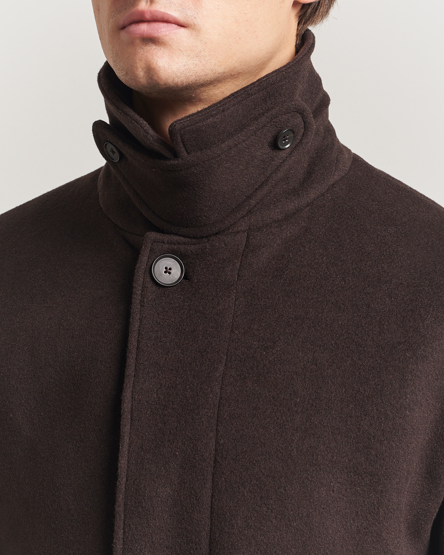 Hombres | Abrigos y chaquetas | NN07 | Gibson Wool Coat Demitasse Brown