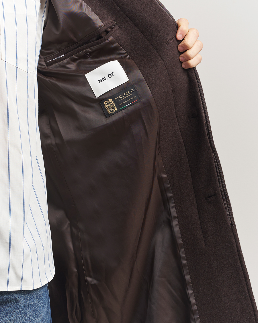 Hombres | Abrigos y chaquetas | NN07 | Gibson Wool Coat Demitasse Brown