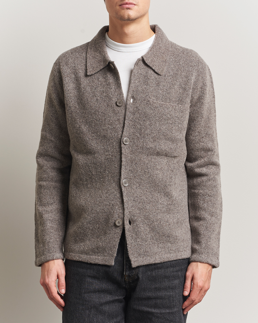 Hombres | Jerséis y prendas de punto | NN07 | Jonas Wool Cardigan Mable Husk