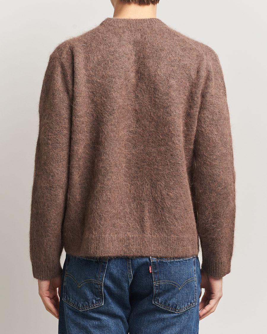 Hombres | Jerséis y prendas de punto | NN07 | Russell Alpaca Knitted Crew Neck Mable Husk