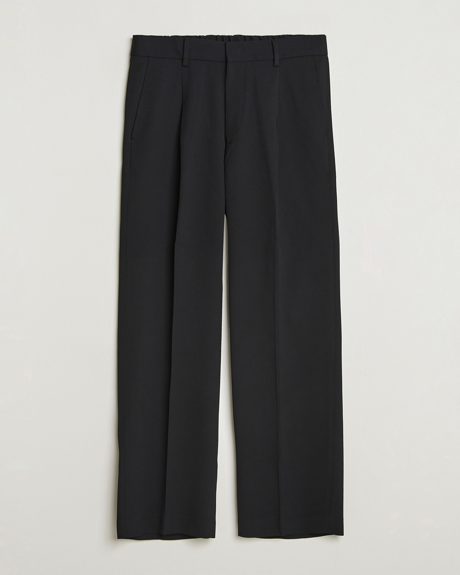Hombres | Pantalones | NN07 | Kay Relaxed Fit Wool/Tencel Trousers Black