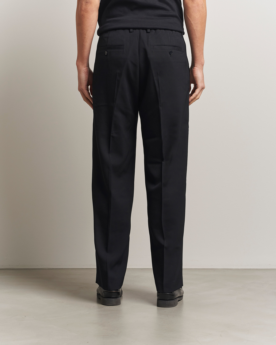 Hombres | Pantalones | NN07 | Kay Relaxed Fit Wool/Tencel Trousers Black