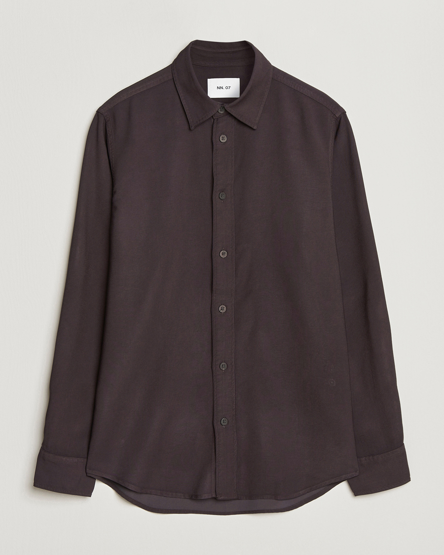 Hombres | Camisas | NN07 | Colby Viscose Shirt Dusky Port