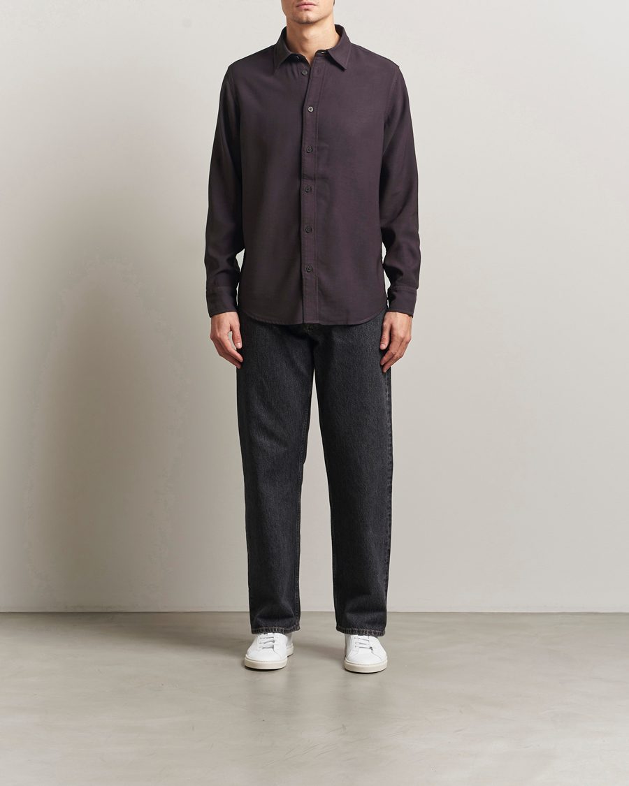 Hombres | Camisas | NN07 | Colby Viscose Shirt Dusky Port