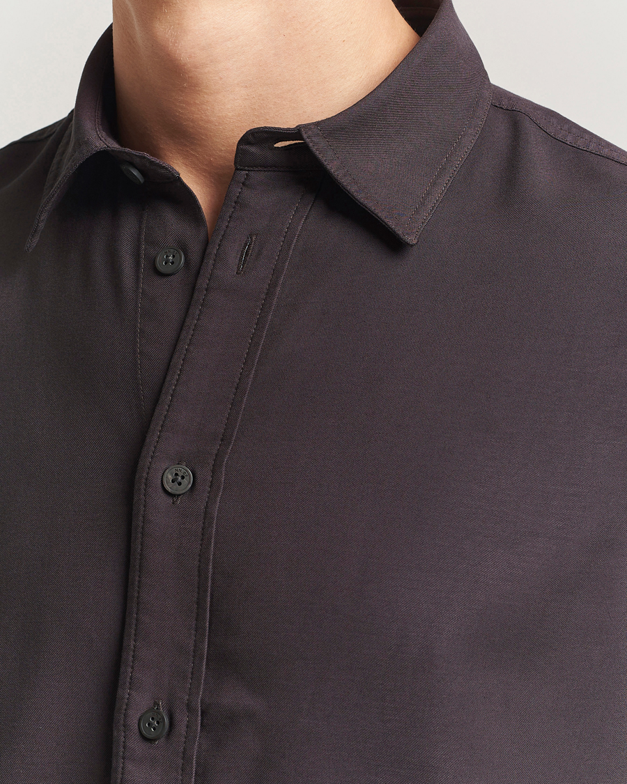 Hombres | Camisas | NN07 | Colby Viscose Shirt Dusky Port