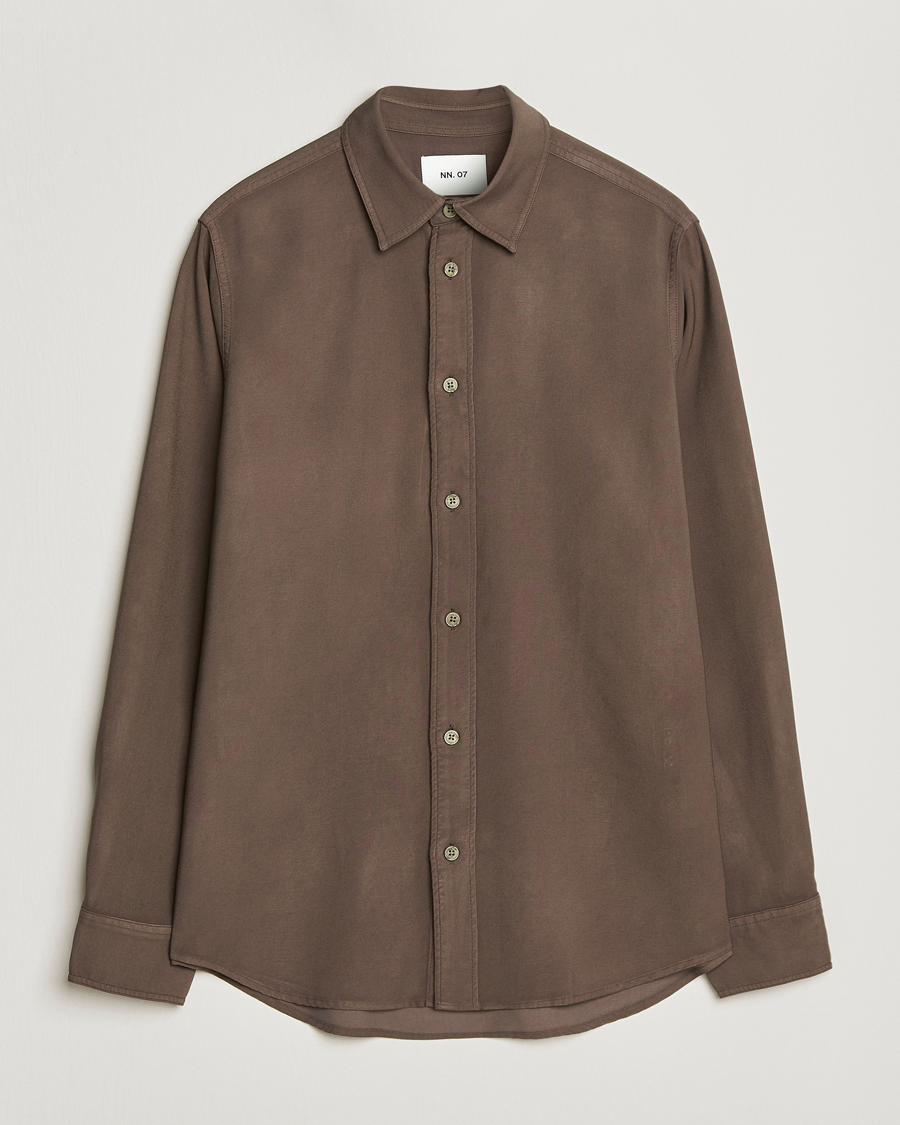 Hombres | Camisas | NN07 | Colby Viscose Shirt Mable Husk
