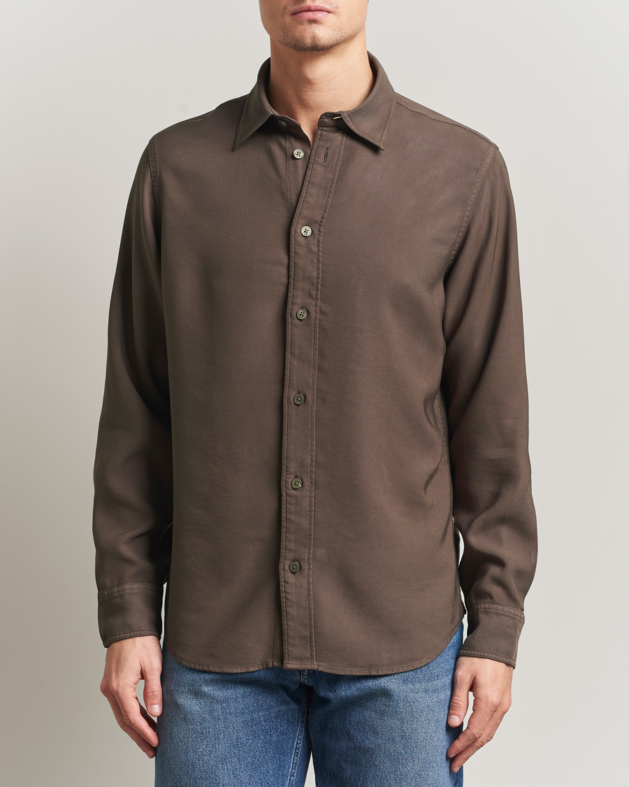 Hombres | Camisas | NN07 | Colby Viscose Shirt Mable Husk