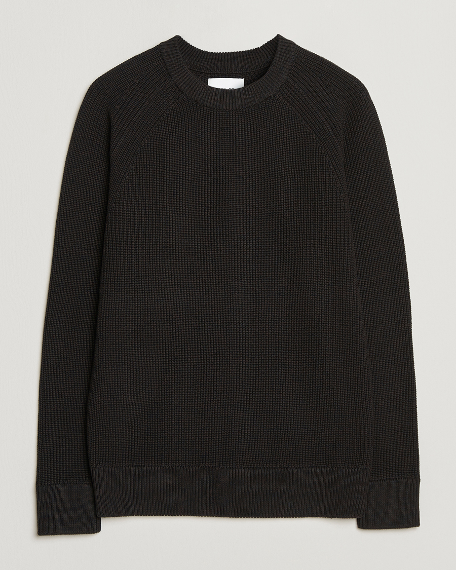 Hombres | Jerséis y prendas de punto | NN07 | Jacobo Cotton Knitted Sweater Dusky Port