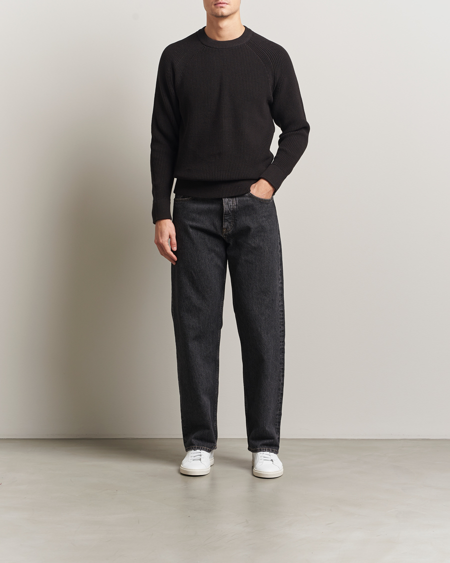 Hombres | Jerséis y prendas de punto | NN07 | Jacobo Cotton Knitted Sweater Dusky Port