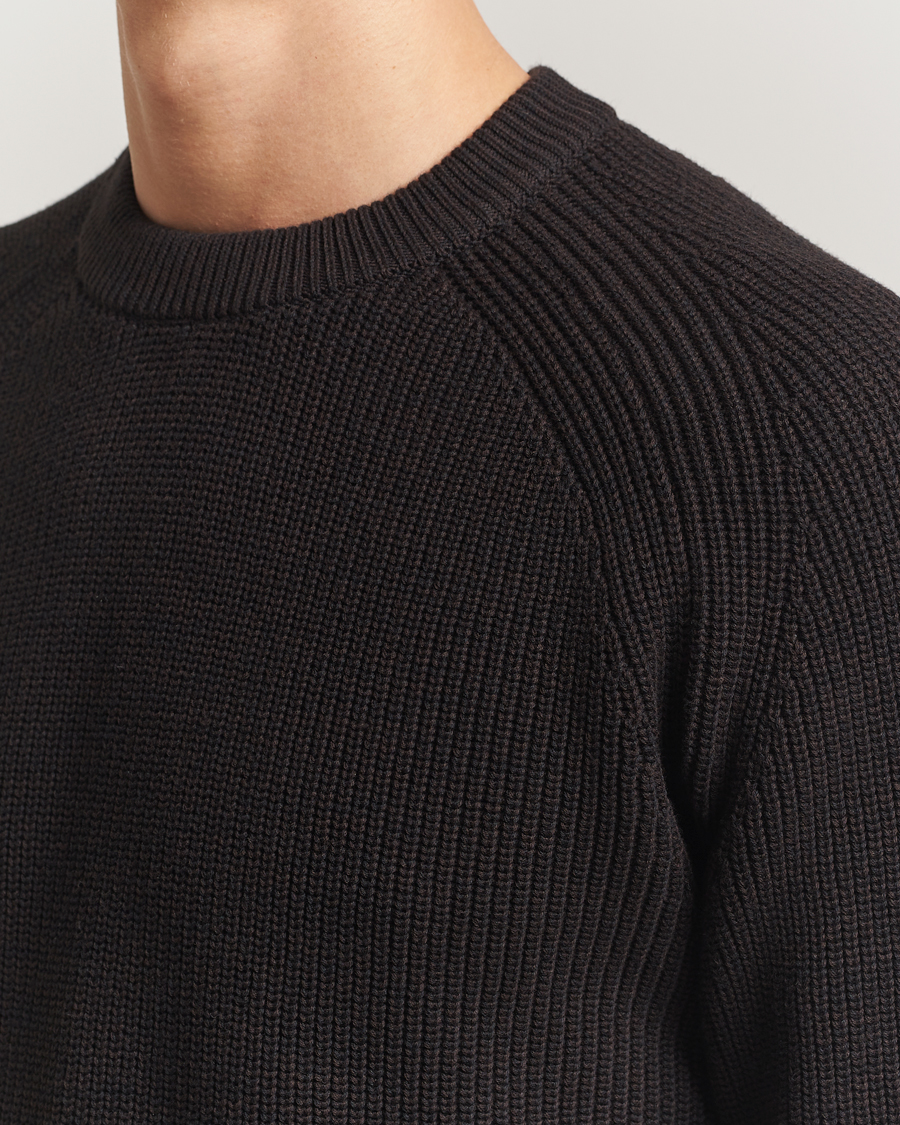 Hombres | Jerséis y prendas de punto | NN07 | Jacobo Cotton Knitted Sweater Dusky Port