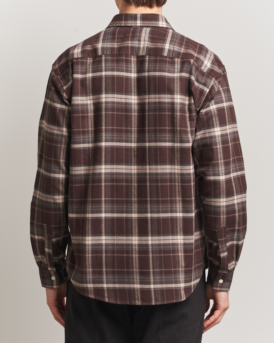 Hombres | Camisas | NN07 | Deon Flannel Checked Shirt Dusky Port