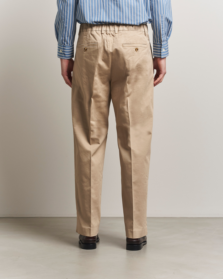 Hombres | Pantalones | NN07 | Kay Relaxed Fit Pleated Trousers Desert Khaki
