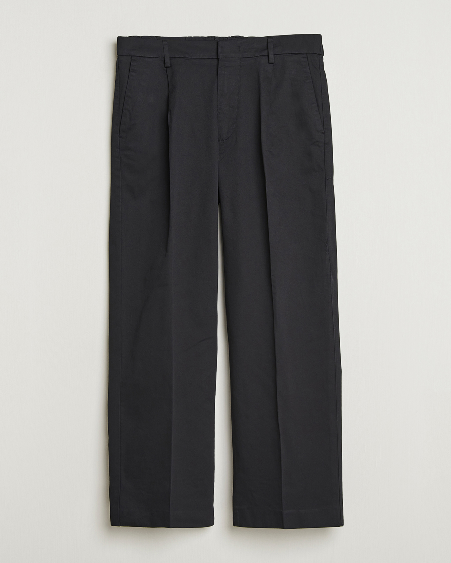 Hombres | Pantalones | NN07 | Kay Relaxed Fit Pleated Trousers Black