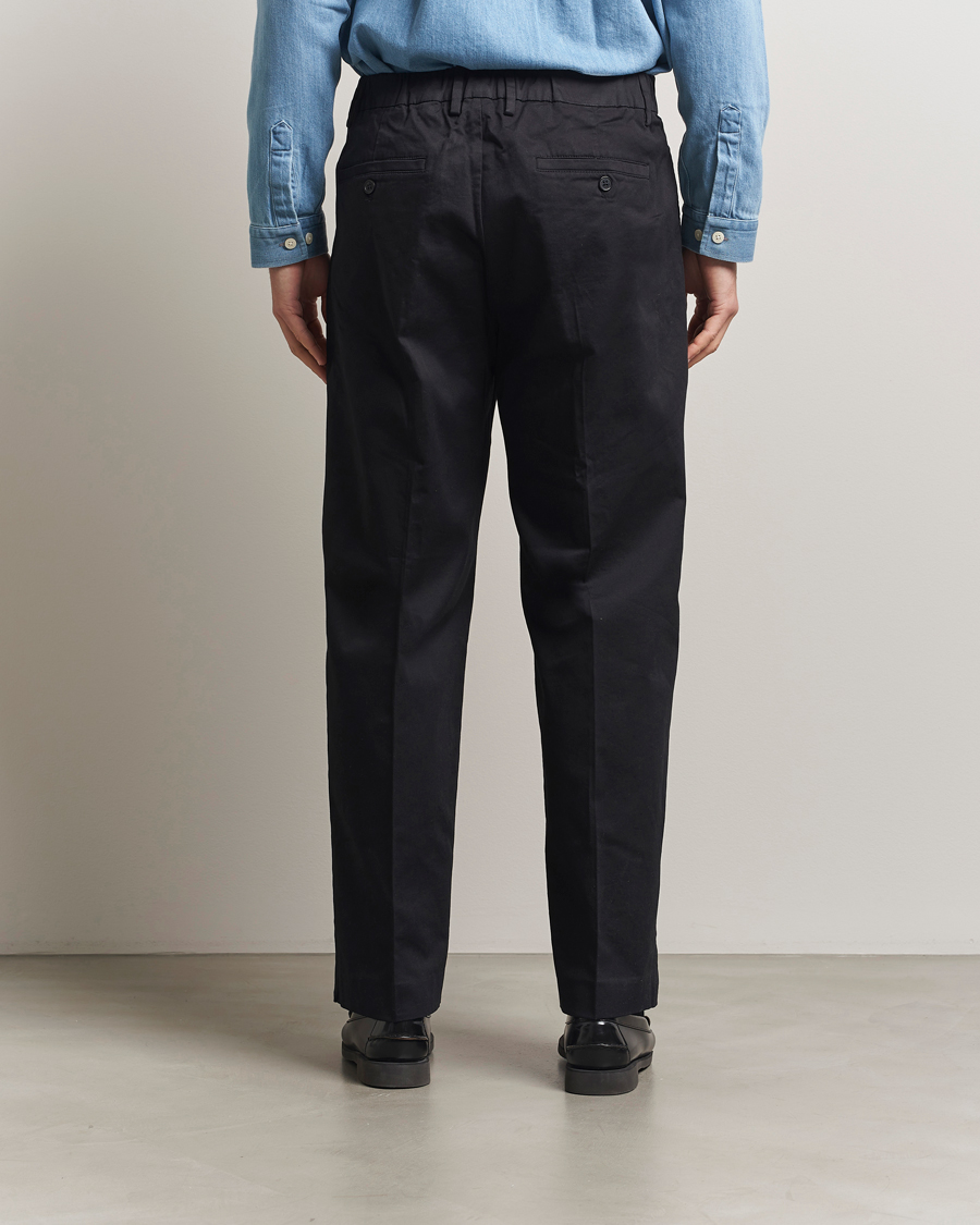 Hombres | Pantalones | NN07 | Kay Relaxed Fit Pleated Trousers Black