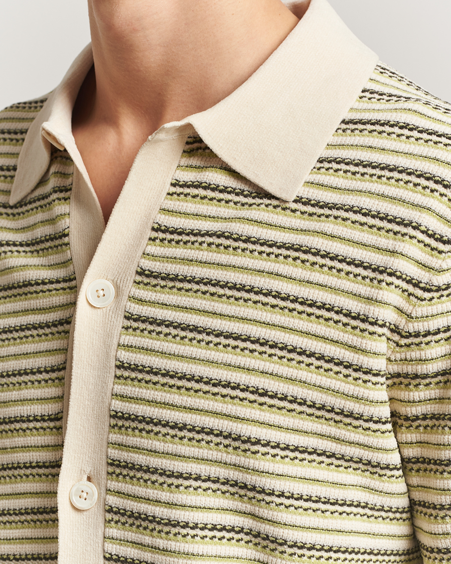Hombres | Jerséis y prendas de punto | NN07 | Jackie Structured Knitted Cardigan Ivory Multi