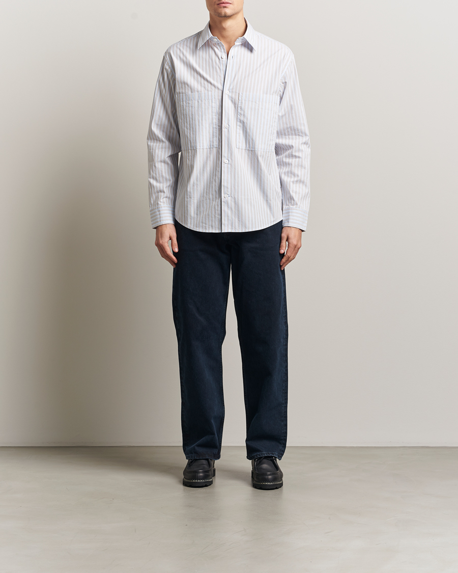 Hombres | Camisas | NN07 | Freddy Striped Poplin Shirt Multi