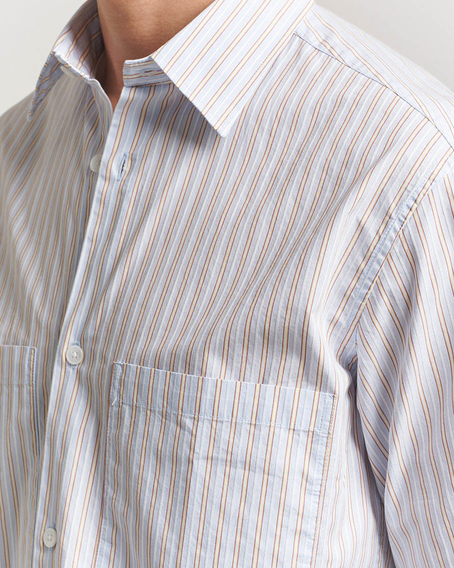 Hombres | Camisas | NN07 | Freddy Striped Poplin Shirt Multi