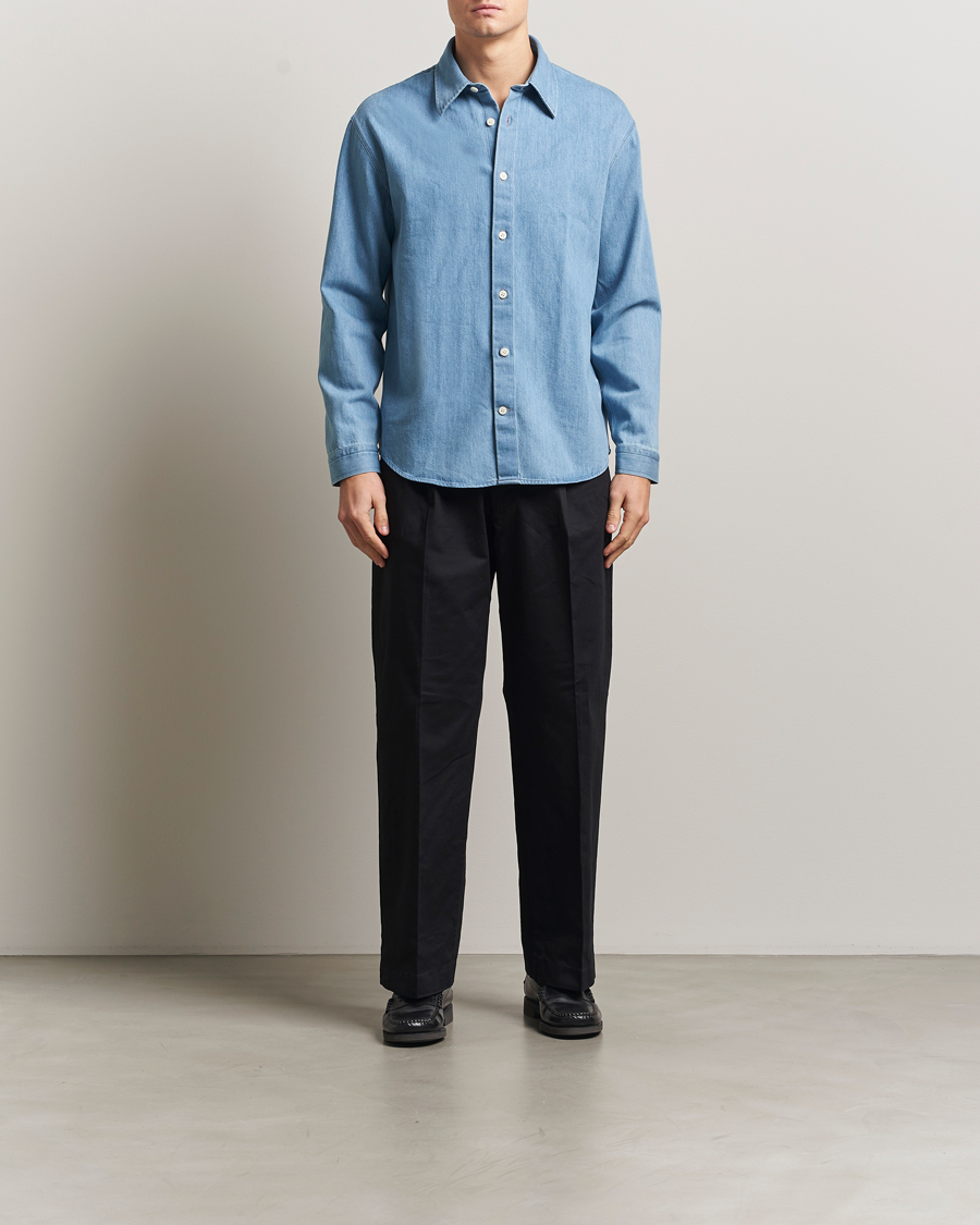 Hombres | Camisas | NN07 | Casper Denim Overshirt Blue