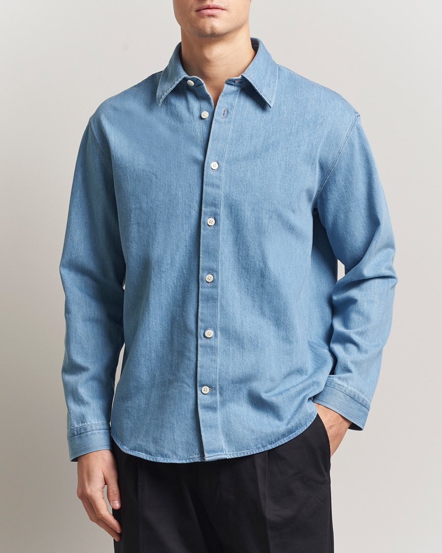 Hombres | Camisas | NN07 | Casper Denim Overshirt Blue