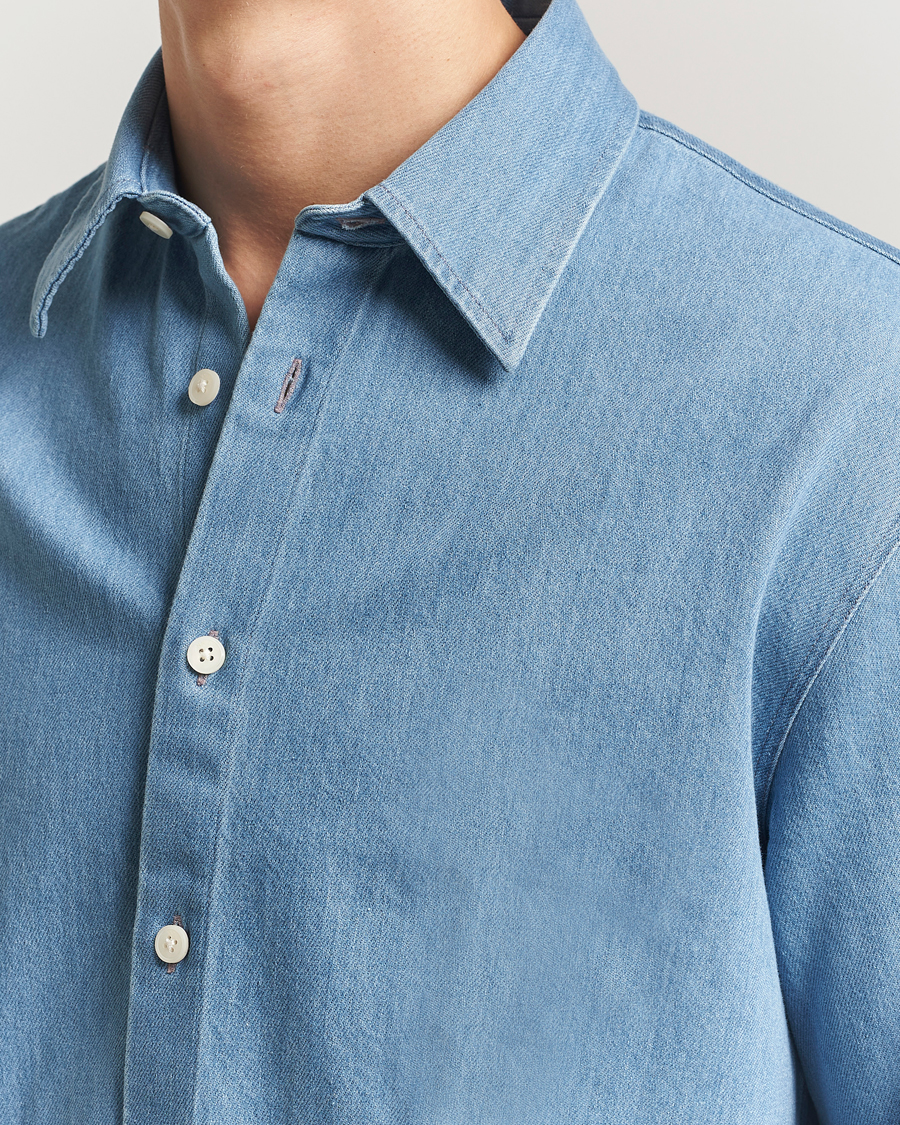 Hombres | Camisas | NN07 | Casper Denim Overshirt Blue
