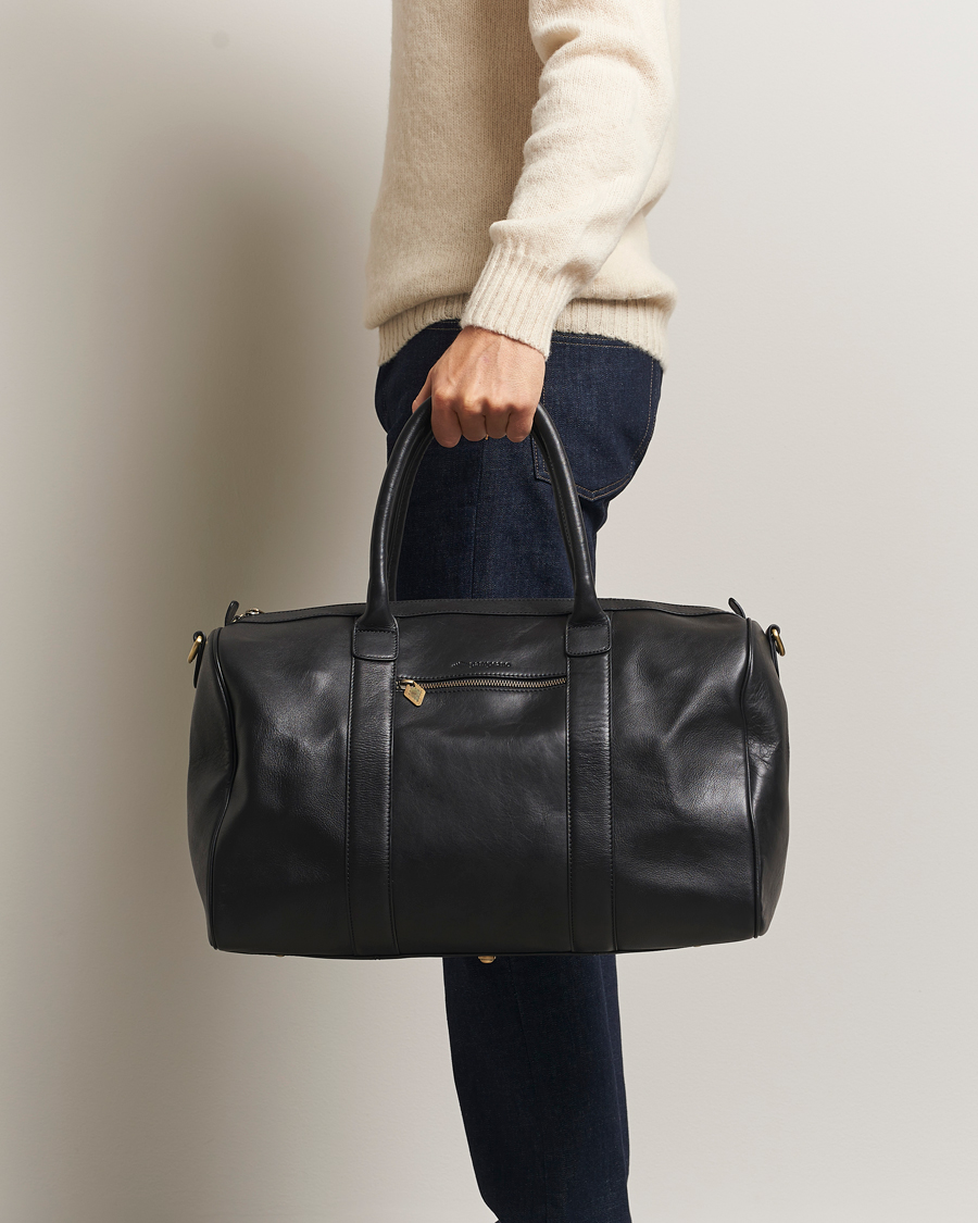 Hombres | Bolsos | Pampeano | Varon Small Leather Weekend Bag Black