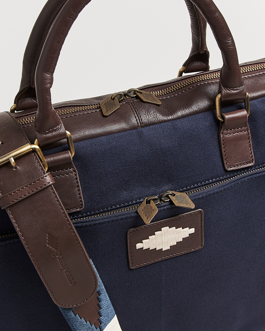 Hombres | Pampeano Mensajero Canvas Briefcase Navy | Pampeano | Mensajero Canvas Briefcase Navy