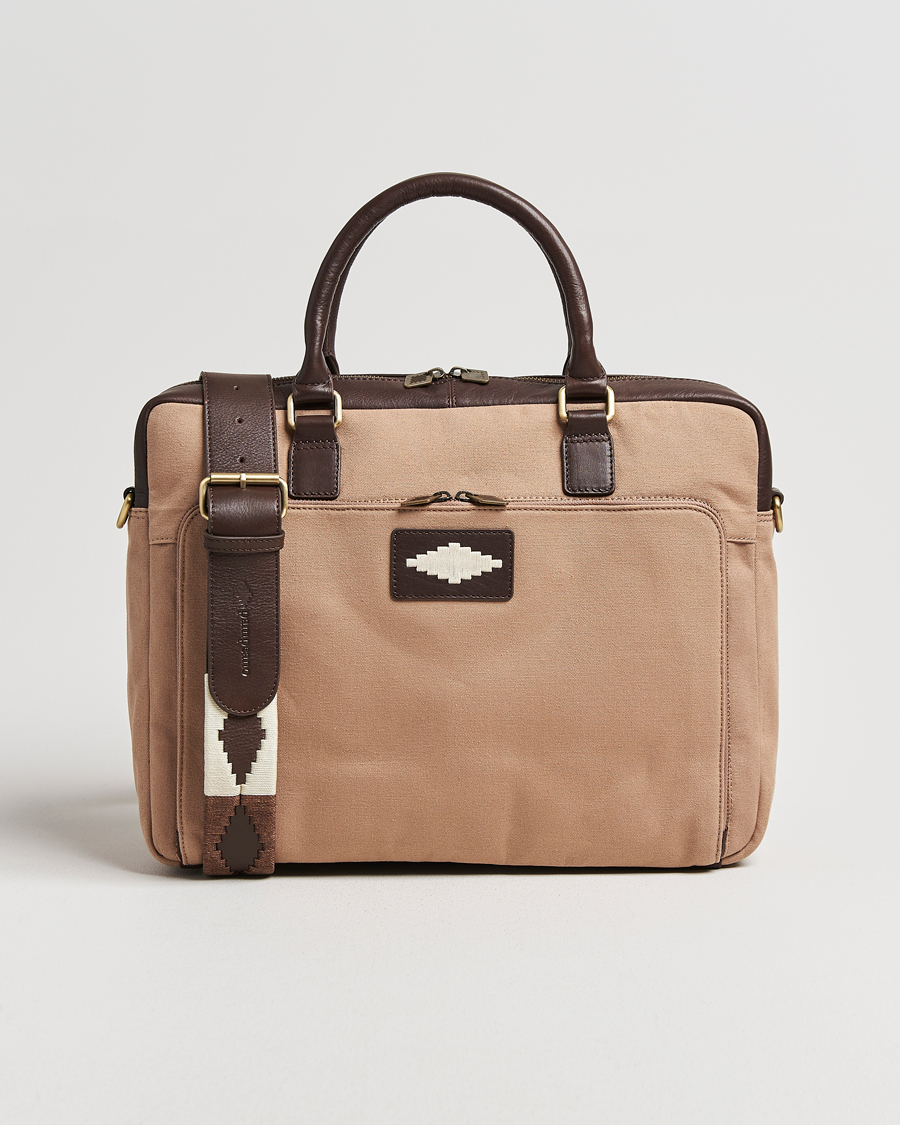 Hombres | Bolsos | Pampeano | Mensajero Canvas Briefcase Sand