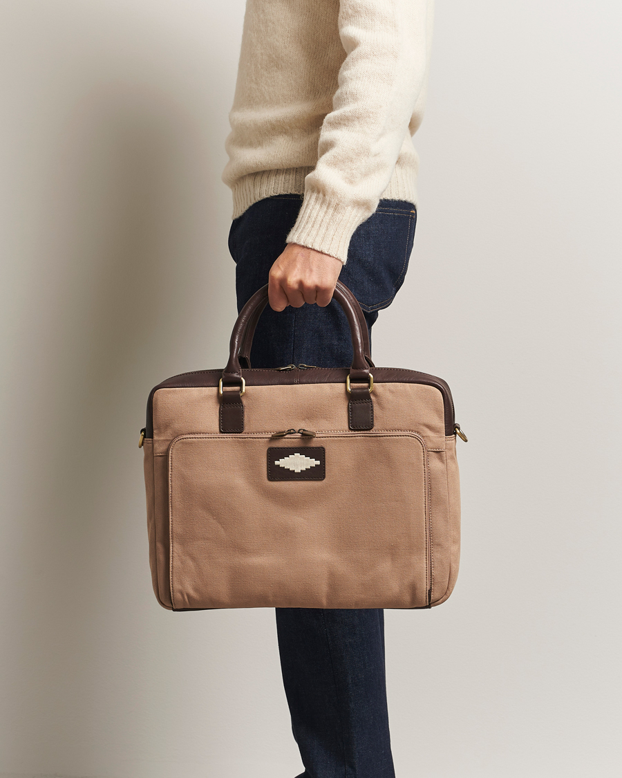 Hombres | Bolsos | Pampeano | Mensajero Canvas Briefcase Sand