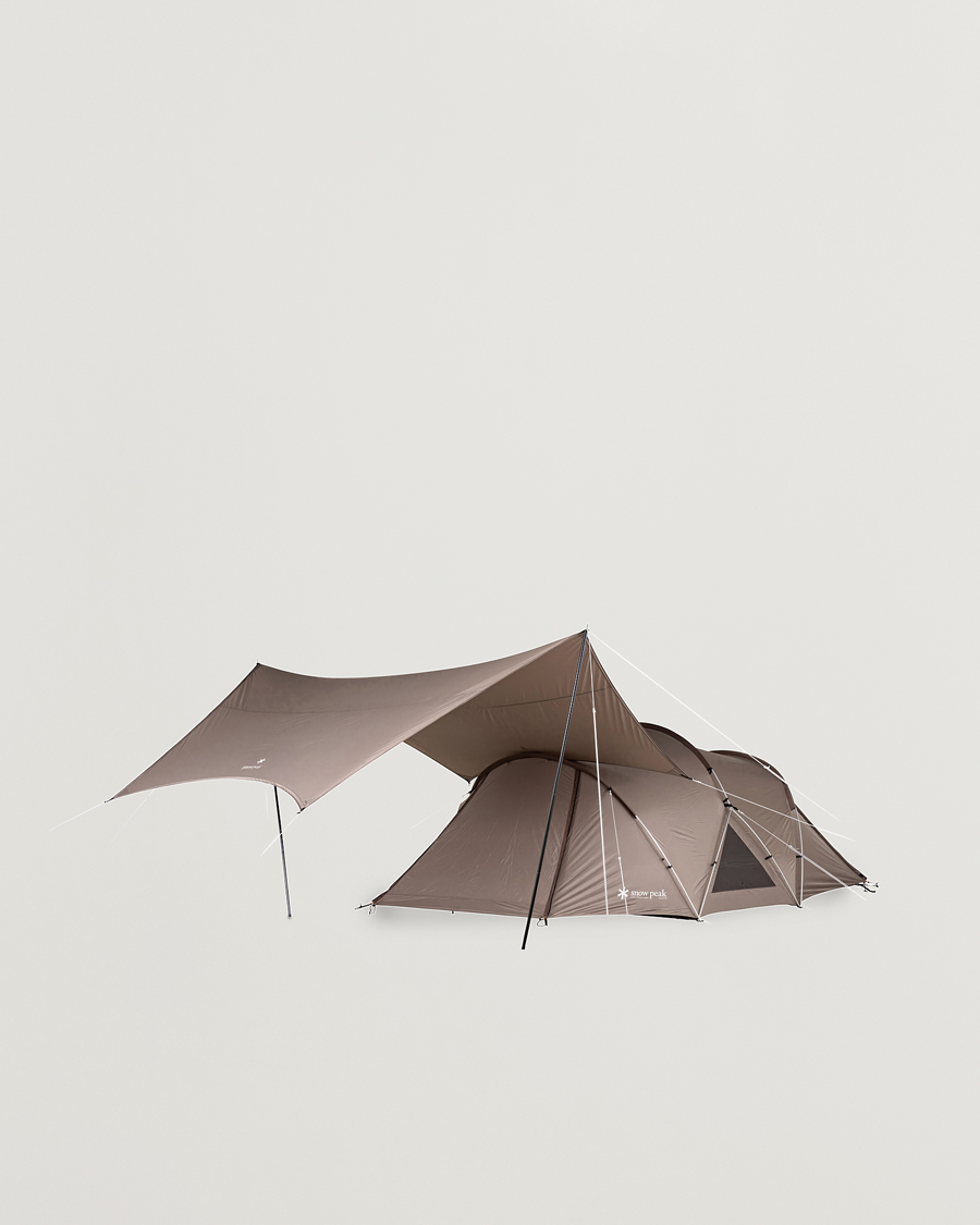 Hombres | Outdoor living | Snow Peak | Land Nest Dome Medium Tent & Tarp Set Brown