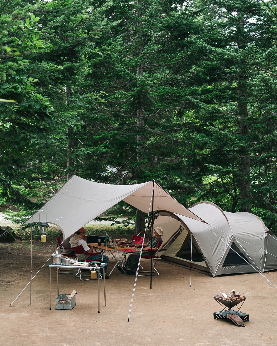 Hombres | Outdoor living | Snow Peak | Land Nest Dome Medium Tent & Tarp Set Brown