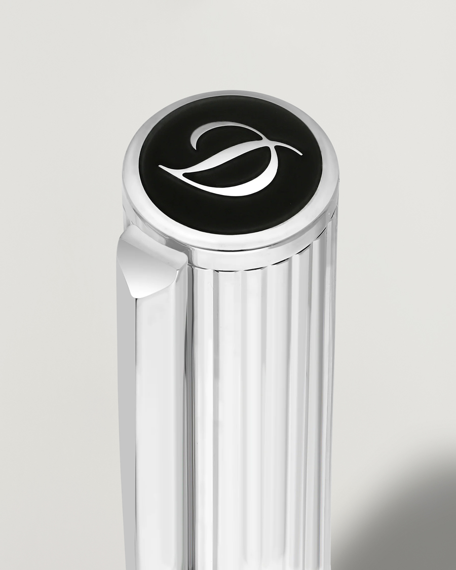 Hombres | Bolígrafos | S.T. Dupont | D-Initial Fountain Pen Duo Black/Chrome