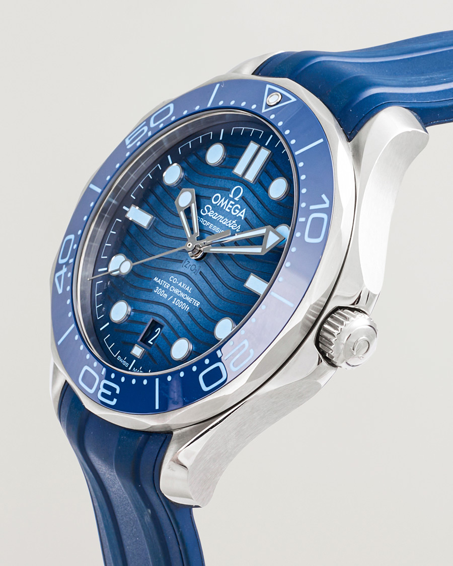 Hombres | Pre-Owned & Vintage Watches | Omega Pre-Owned | Summer Blue Seamaster Diver 300m 75th