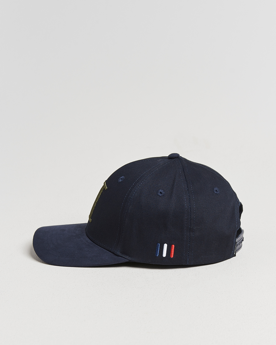 Hombres | Sombreros y gorras | LES DEUX | Baseball Cap Suede II Dark Navy Blue