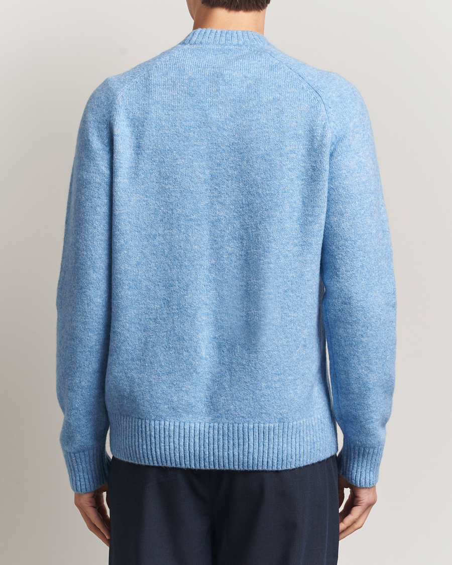 Hombres | Jerséis y prendas de punto | LES DEUX | Gilbert Crew Neck Knit Allure Blue