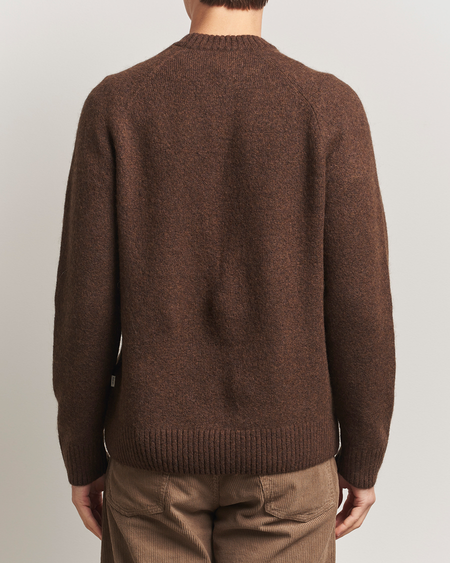 Hombres | Jerséis y prendas de punto | LES DEUX | Gilbert Crew Neck Knit Slate Brown