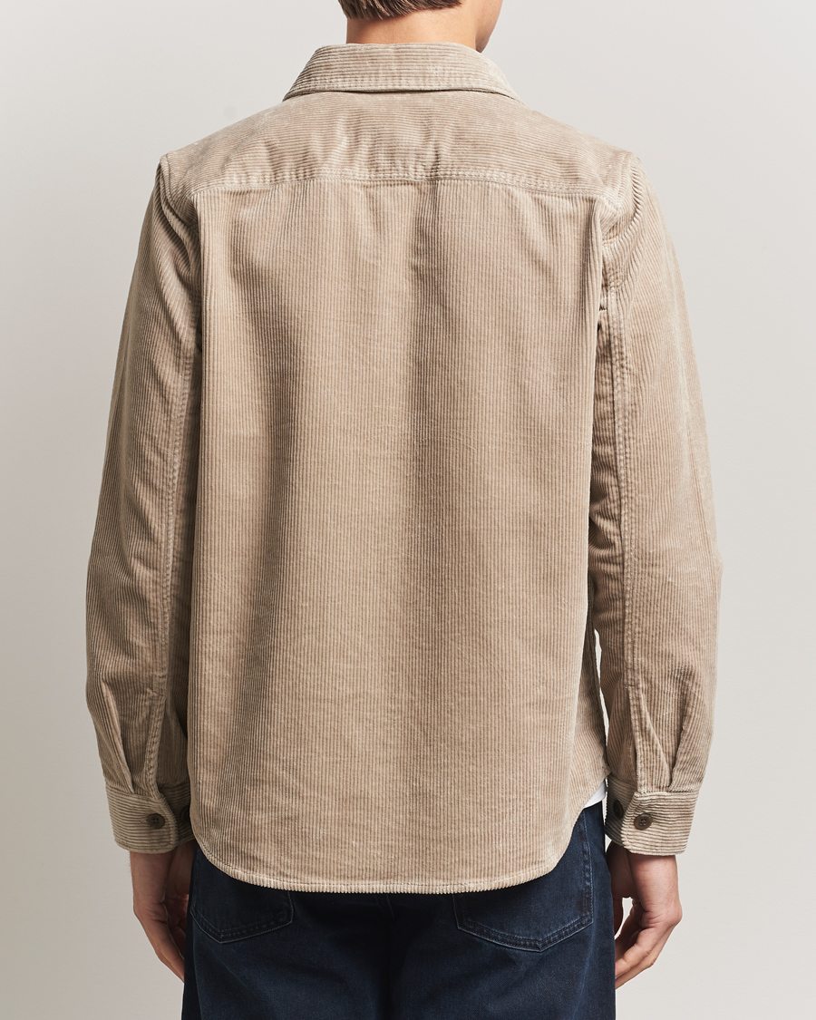 Hombres | Camisas | LES DEUX | Kody Corduroy Overshirt Light Sand