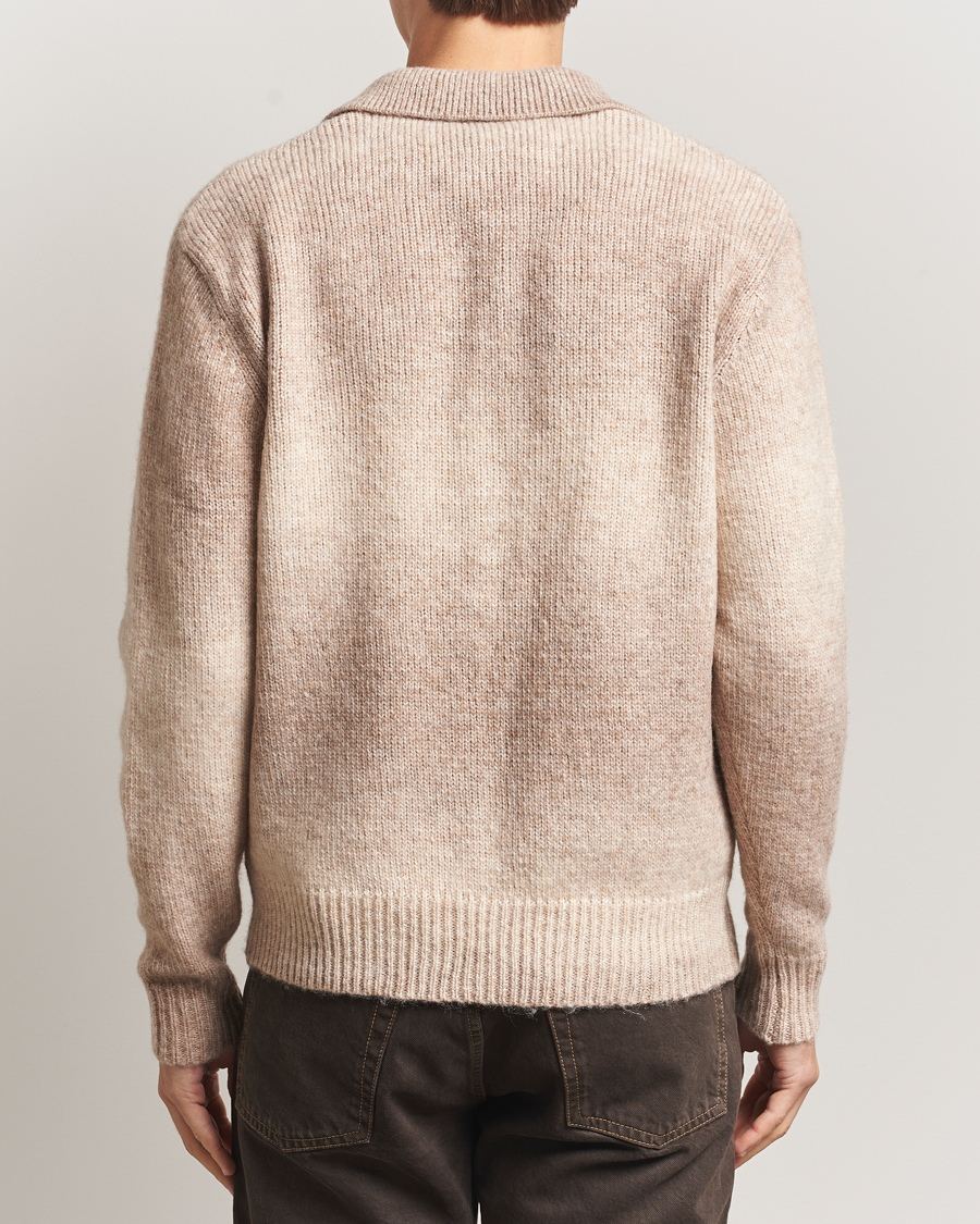 Hombres | Jerséis y prendas de punto | LES DEUX | Gannon Gradient Zipper Cardigan Prairie Sand