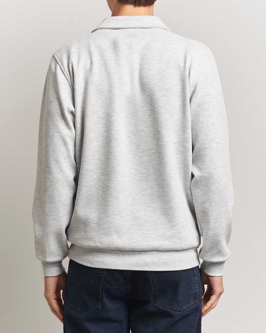 Hombres | Jerséis y prendas de punto | LES DEUX | Ben Polo Pique Sweatshirt Snow Melange