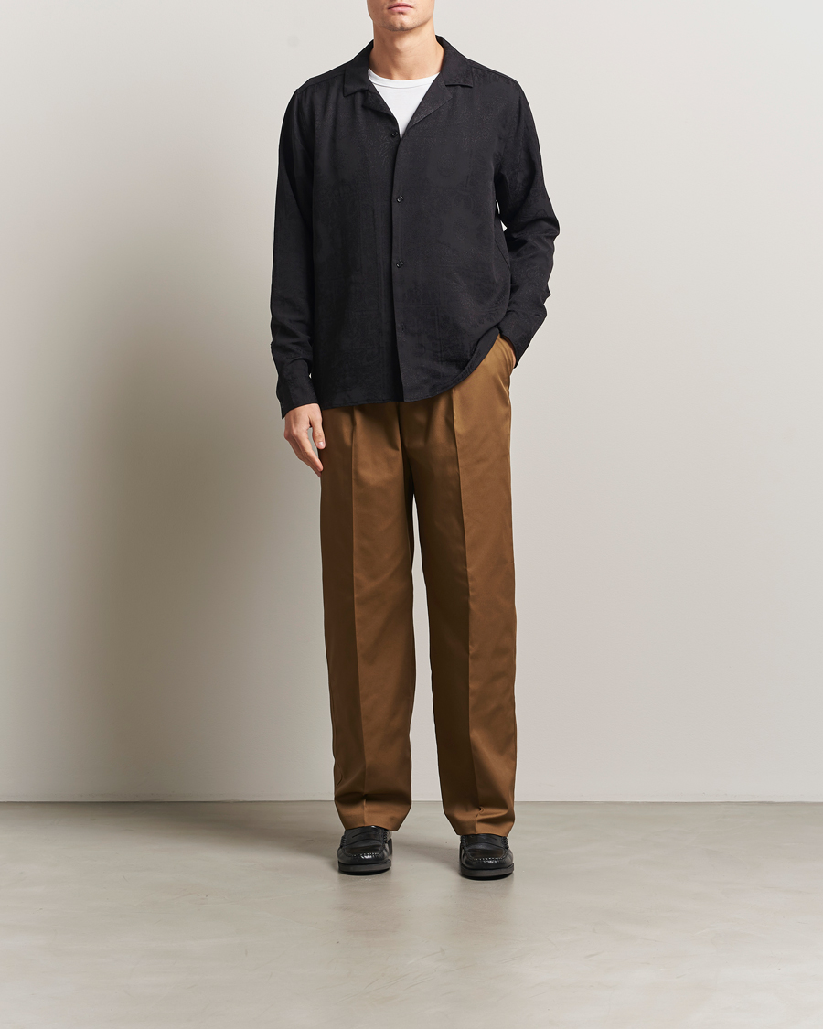Hombres | Pantalones | LES DEUX | Reece Pleated Heavy Twill Pant Dark Sand