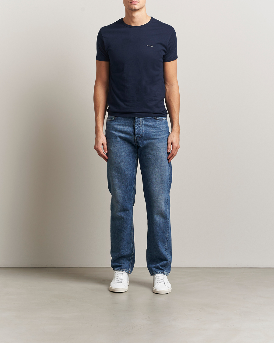 Hombres | Camisetas | Paul Smith | 3-Pack Crew Neck T-Shirt White/Black/Light Blue