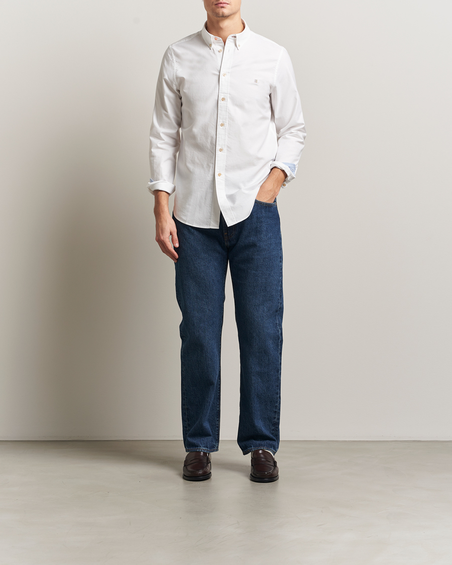 Hombres | Camisas | PS Paul Smith | Tailored Fit Embroidered Oxford Shirt White